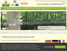 Tablet Screenshot of boerderijhazenveld.nl